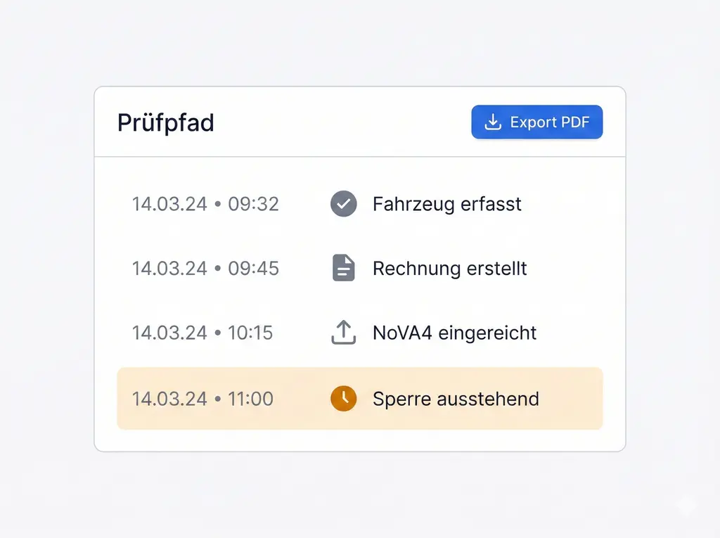Der Prüfpfad ist immer bereit