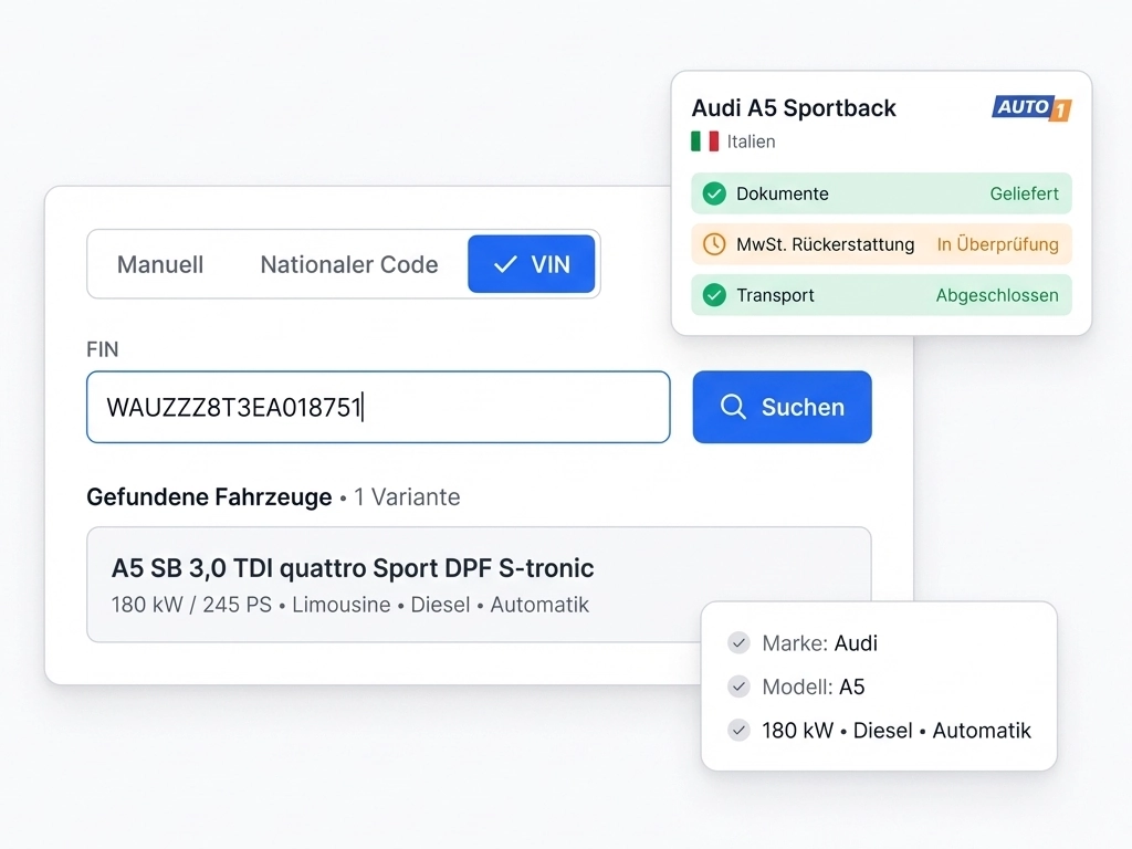 Fahrzeuge in Sekunden anlegen